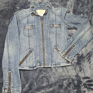 Abercrombie & Fitch Light Blue Denim Jean Jacket